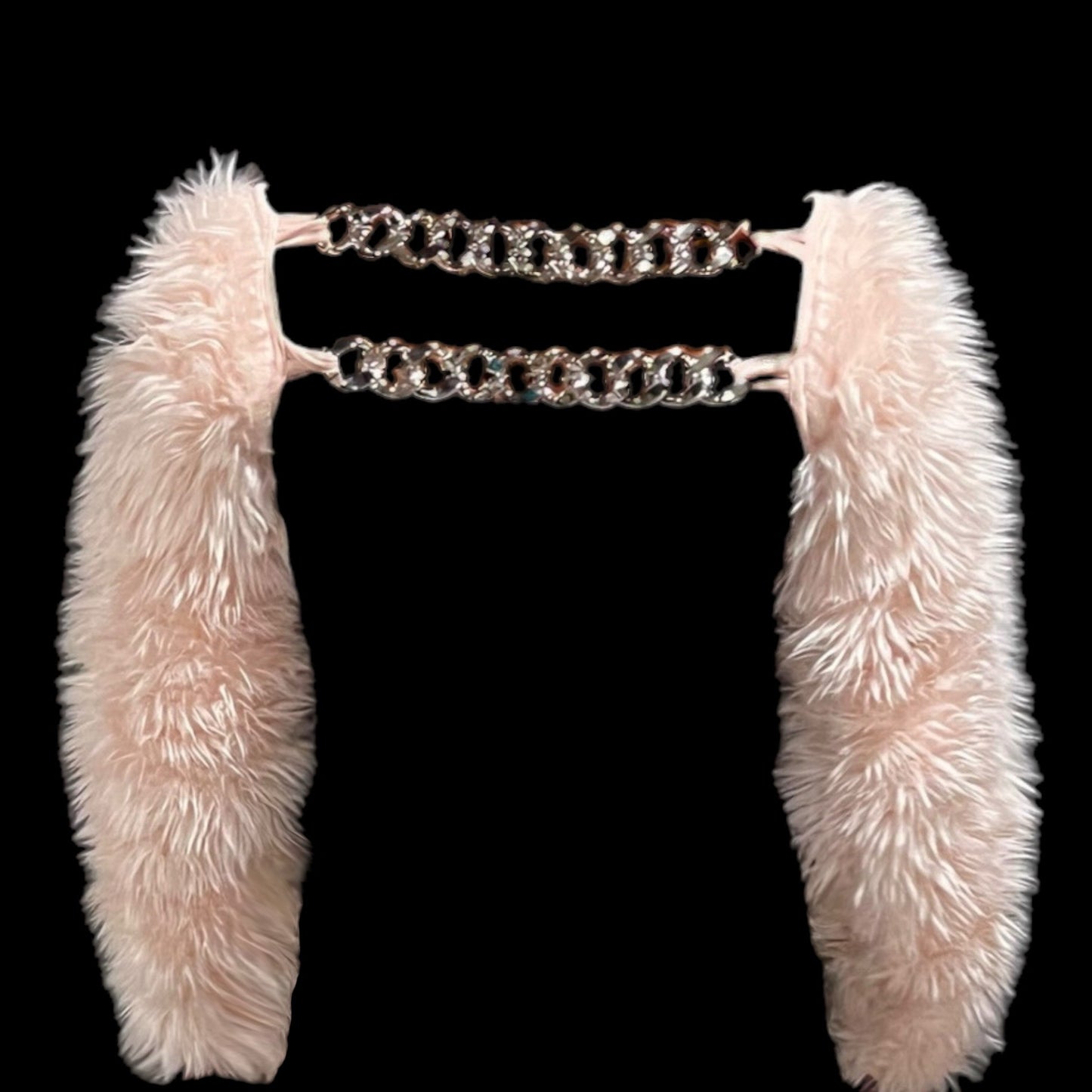 Baby Pink Shaggy Faux Fur Bolero